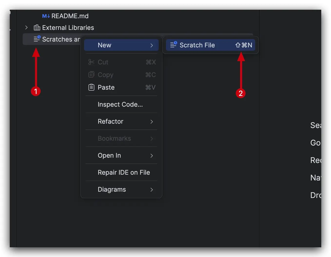 how to create scratch files