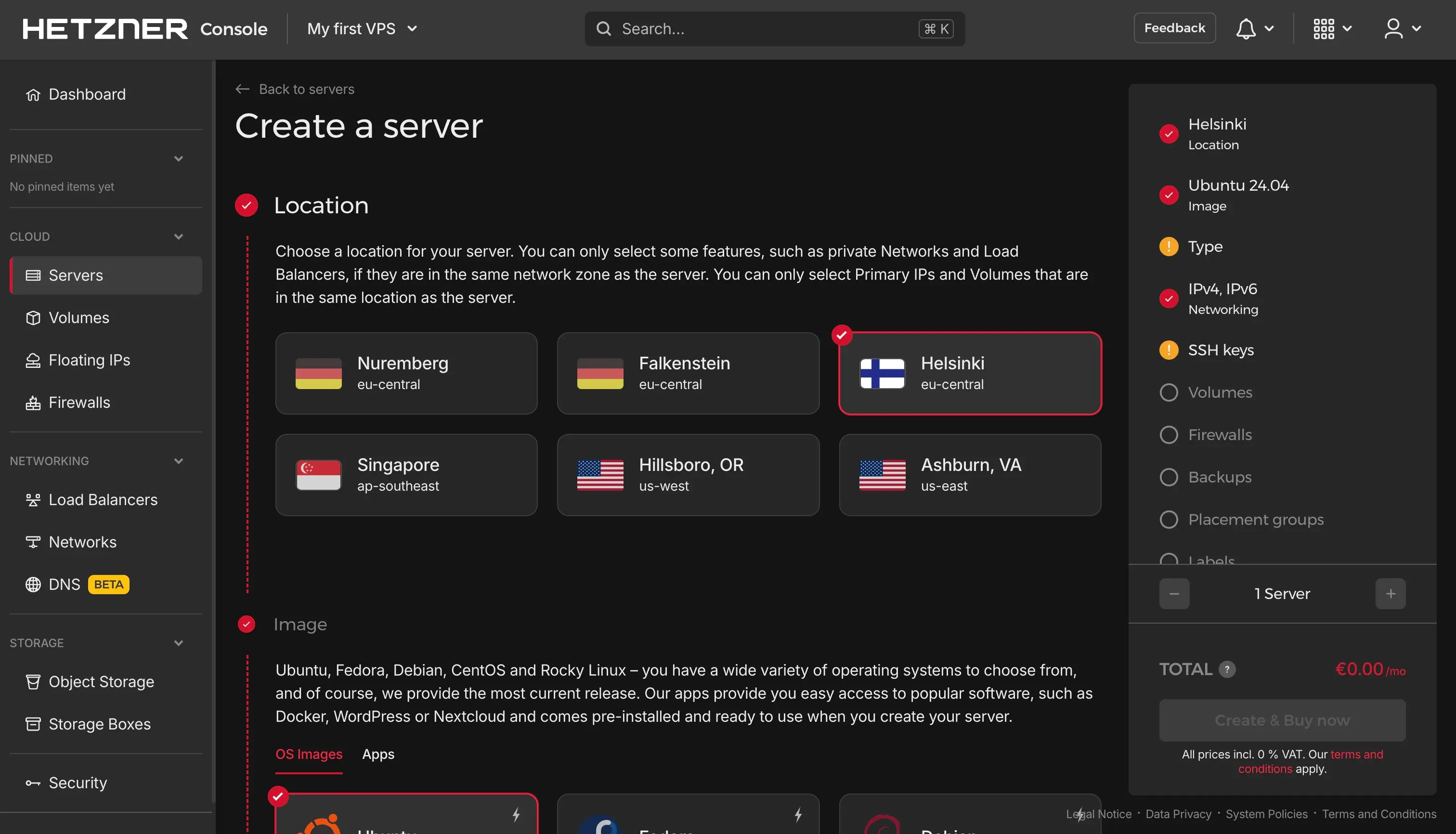 Add new server to project